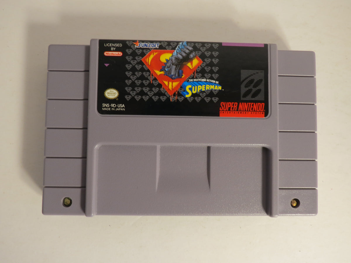 The Death and Return of Superman Super Nintendo SNES Game