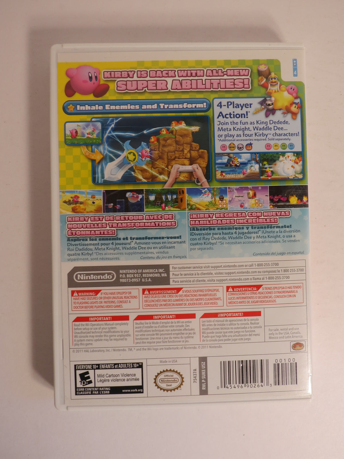 Kirby's Return to Dreamland Nintendo Wii Game CIB