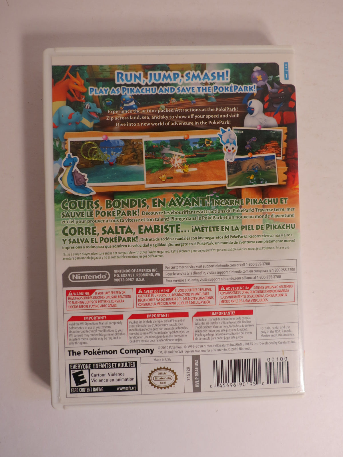 Pokepark Wii: Pikachu's Adventure Nintendo Wii Game CIB