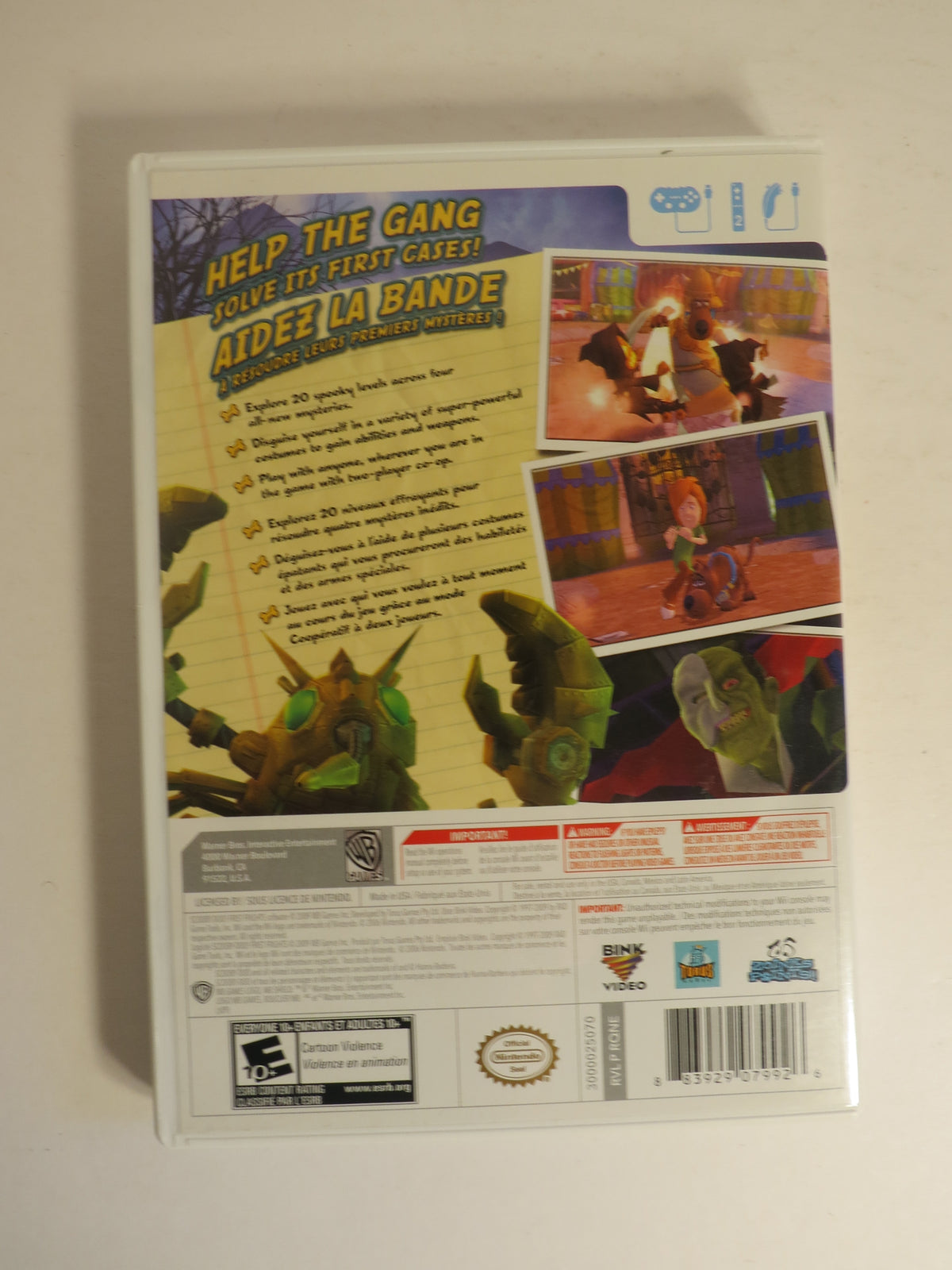 Scooby-Doo! First Frights Nintendo Wii Game CIB