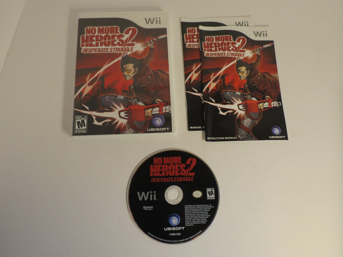 No More Heroes 2: Desperate Struggle Nintendo Wii Game CIB