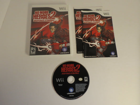 No More Heroes 2: Desperate Struggle Nintendo Wii Game CIB