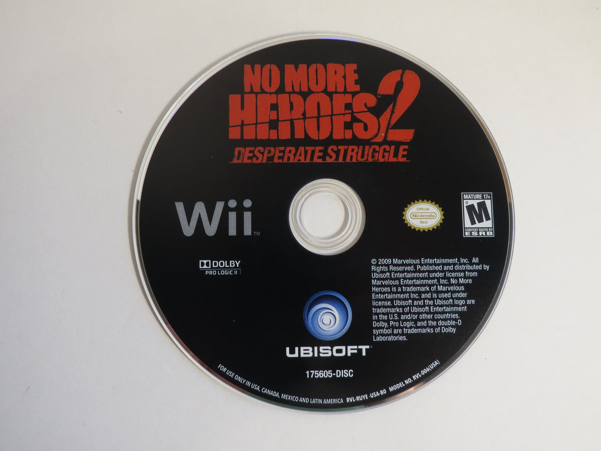 No More Heroes 2: Desperate Struggle Nintendo Wii Game CIB