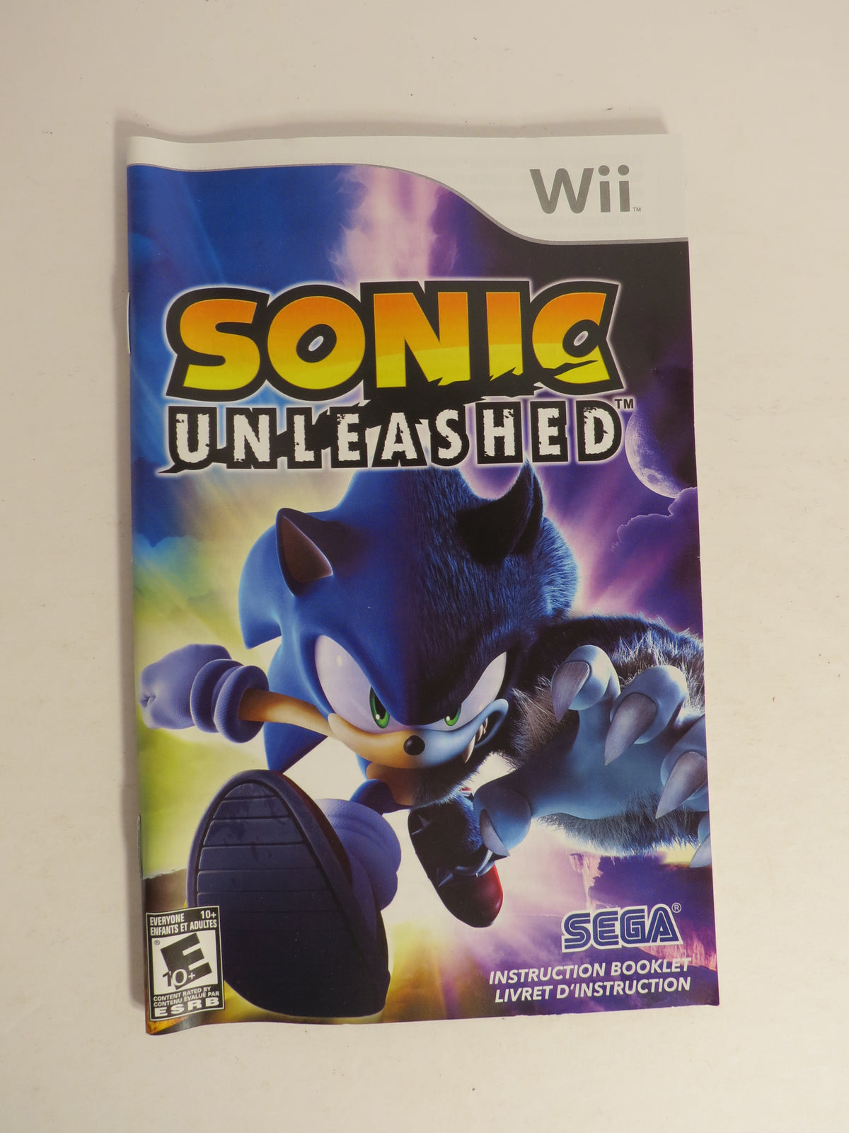 Sonic Unleashed Nintendo Wii Game CIB