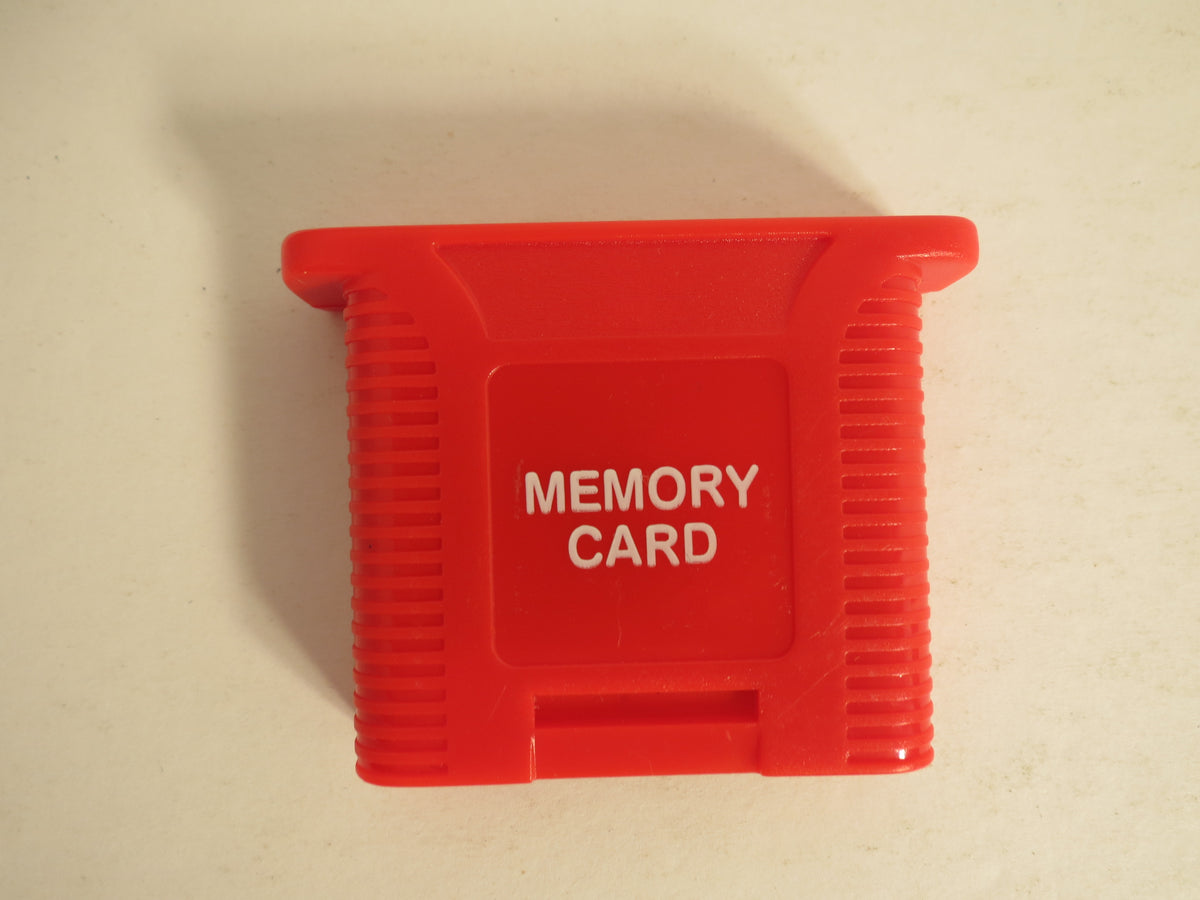 Nintendo 64 Memory Card Red N64 Video Game Accessory 3rd Party