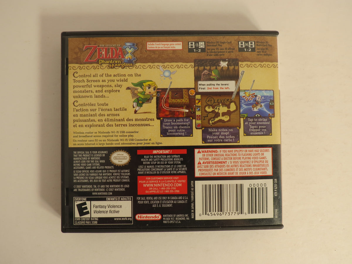The Legend of Zelda Phantom Hourglass Nintendo DS Game CIB
