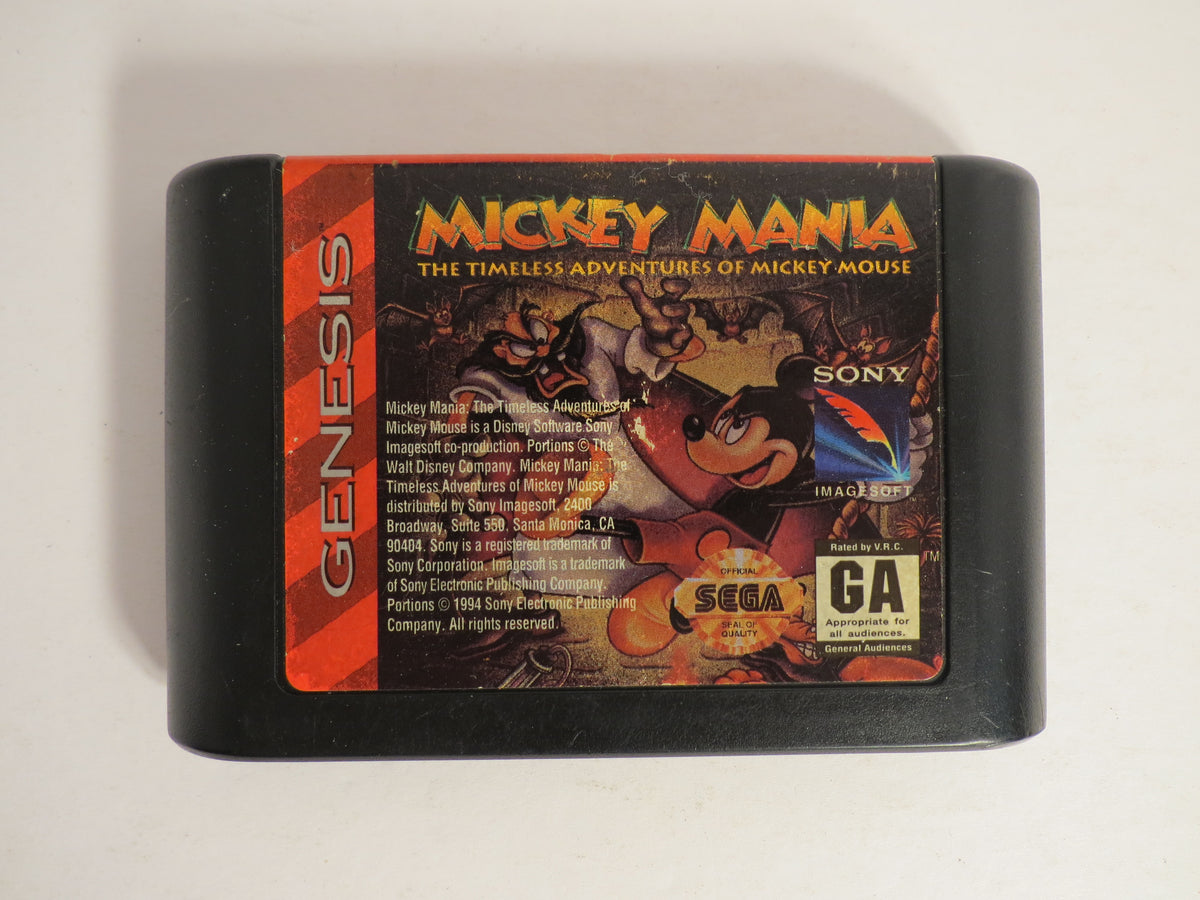 Mickey Mania The Timeless Adventures of Mickey Mouse Sega Genesis Game