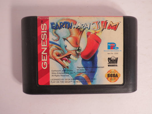 Earthworm Jim Sega Genesis Game