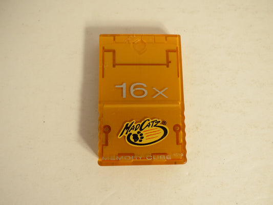 Mad Catz 16X Nintendo Gamecube Memory Card 1019 Block Orange Video Game