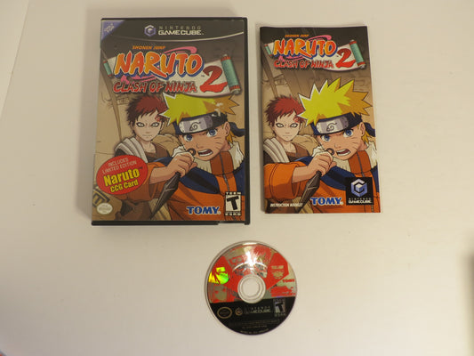 Naruto Clash of Ninja 2 Nintendo Gamecube Game CIB