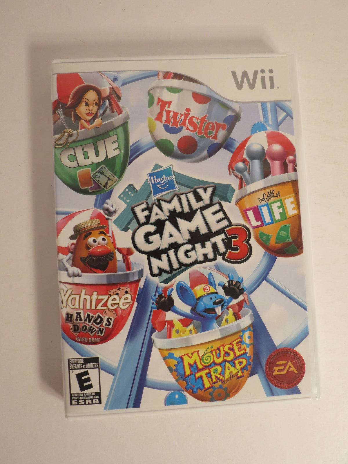 Hasbro Family Game Night 3 Nintendo Wii Game CIB