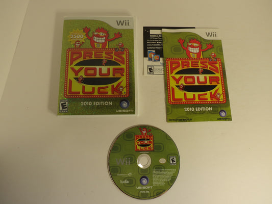 Press Your Luck 2010 Edition Nintendo Wii Game CIB