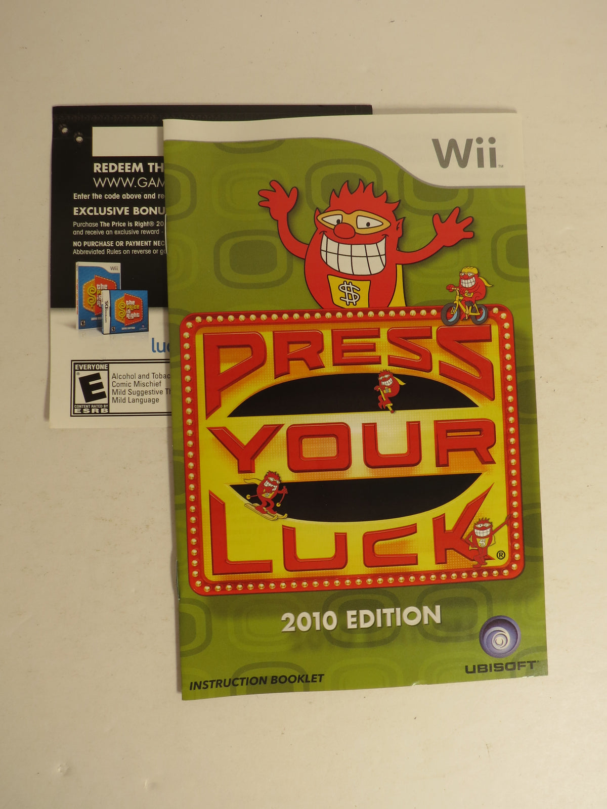 Press Your Luck 2010 Edition Nintendo Wii Game CIB