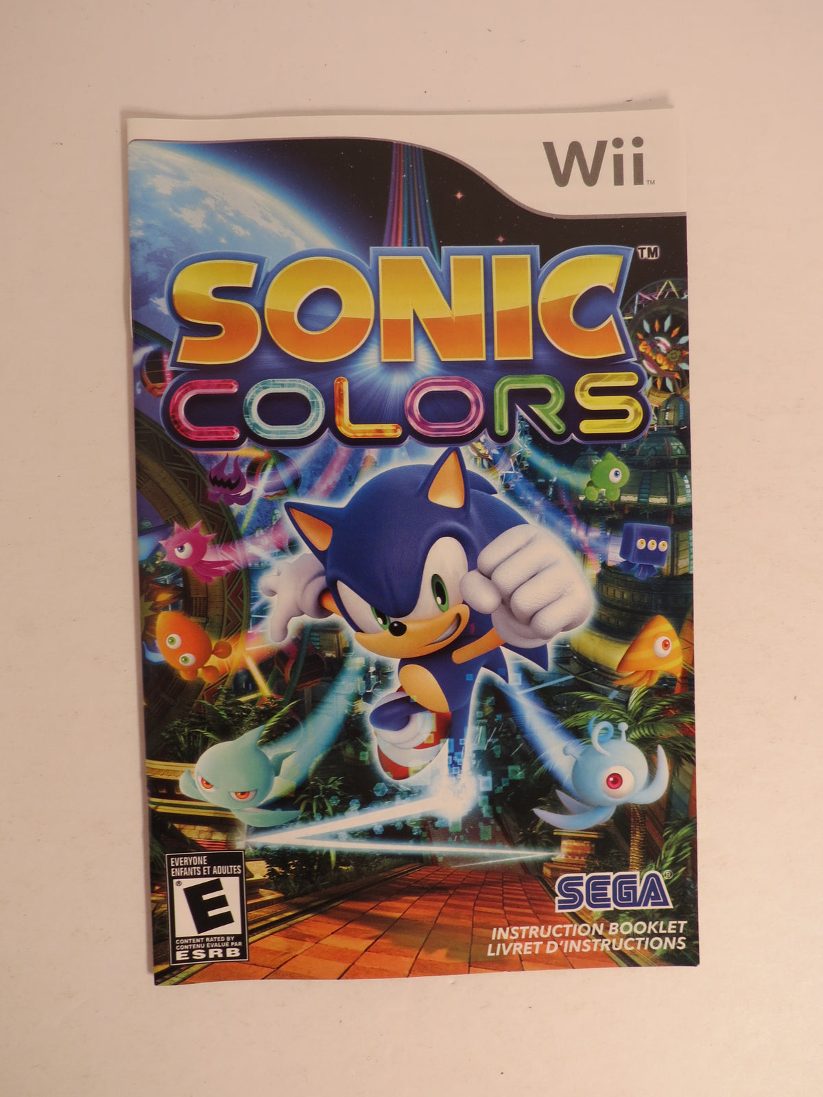 Sonic Colors Nintendo Wii Game CIB