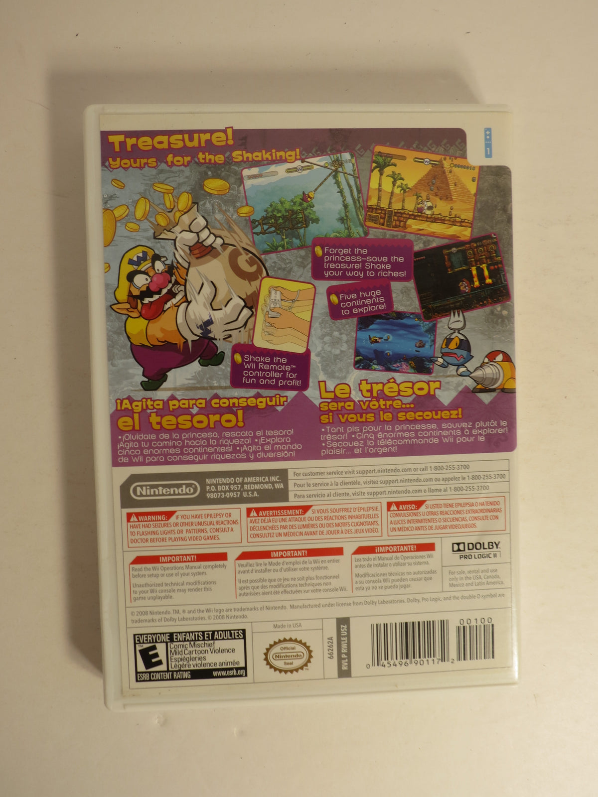 Wario Land Shake It! Nintendo Wii Game CIB