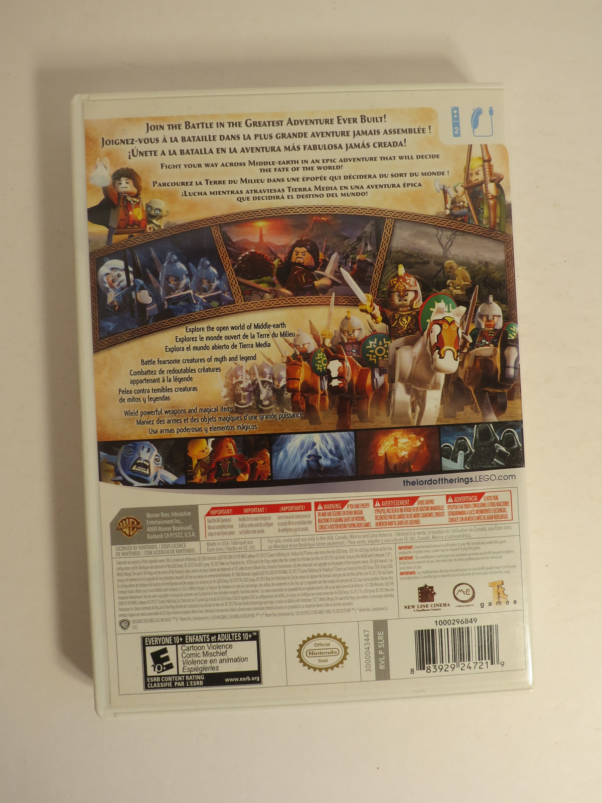 Lego Lord of the Rings Nintendo Wii Game CIB