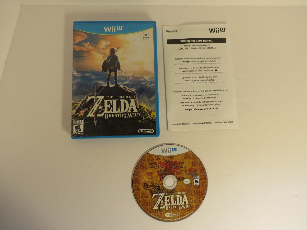 The Legend of Zelda Breath of the Wild Nintendo Wii U Game CIB