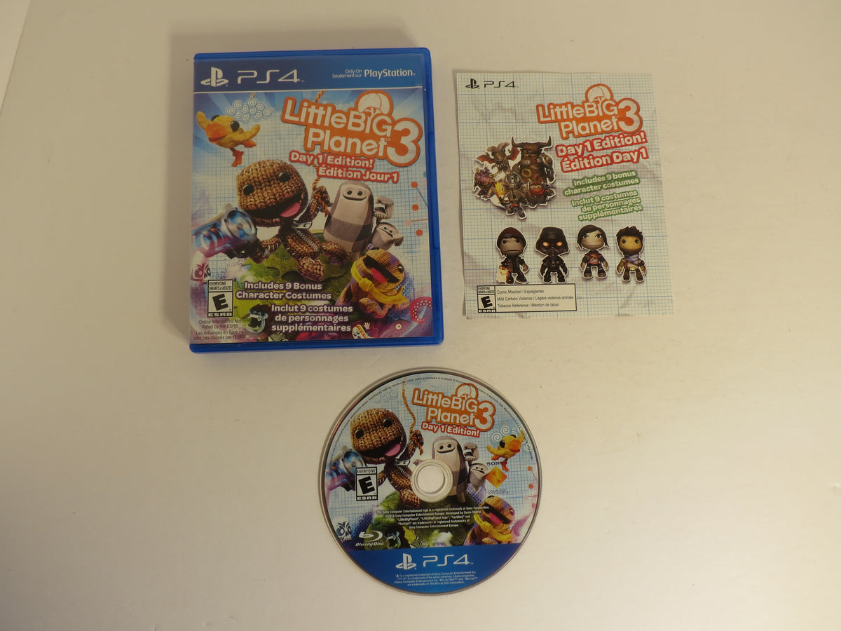 Little Big Planet 3 Day 1 Edition Playstation 4 Game PS4 CIB