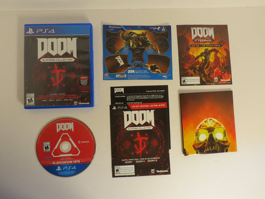 Doom Slayers Collection with Poster Controller Skins Playstation 4 Game PS4 CIB
