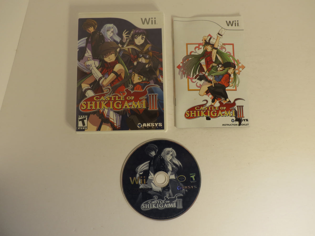 Castle of Shikigami III Nintendo Wii Game CIB