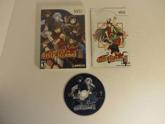 Castle of Shikigami III Nintendo Wii Game CIB