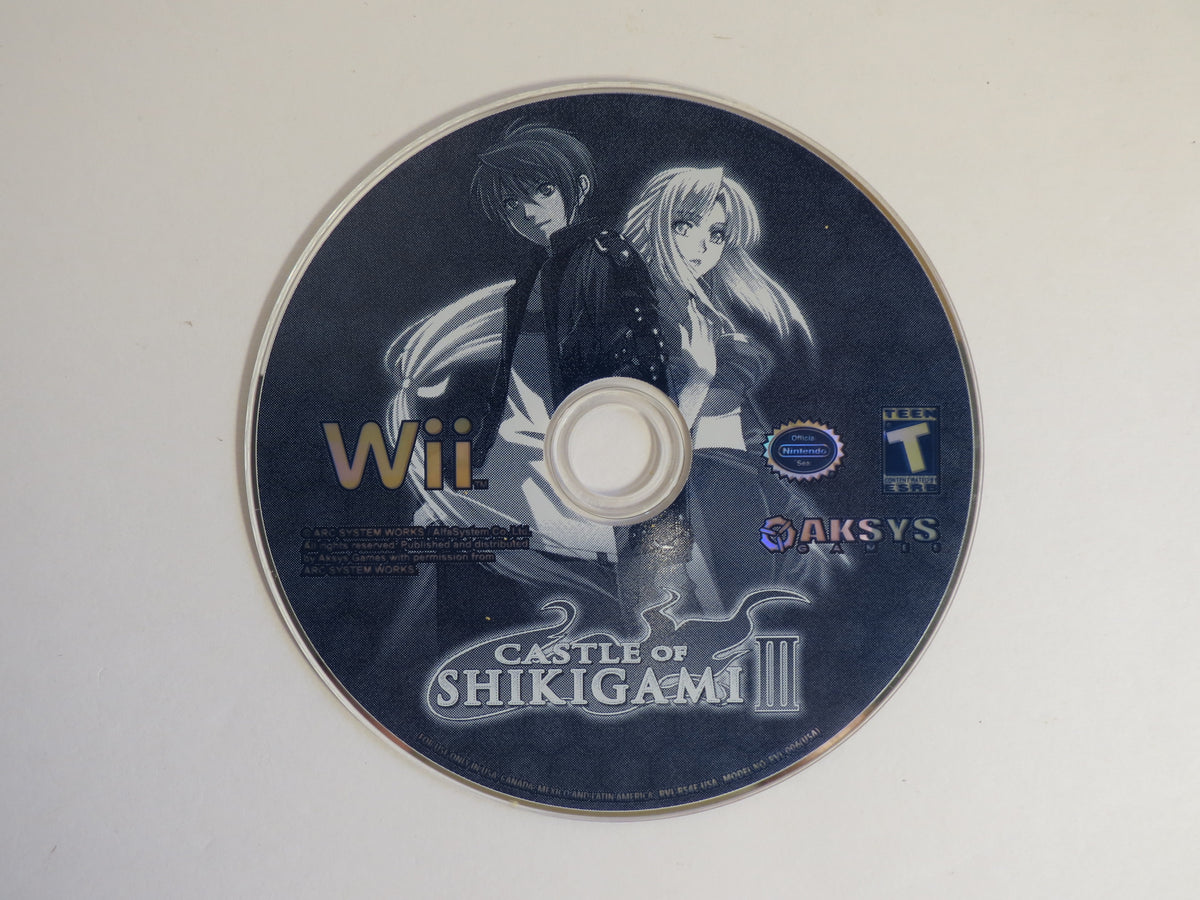 Castle of Shikigami III Nintendo Wii Game CIB