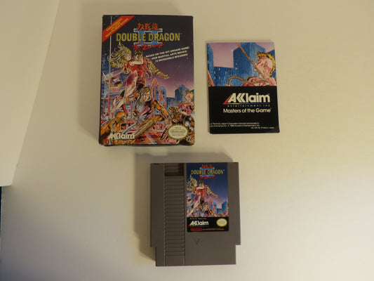 Double Dragon 2: The Revenge Nintendo NES Game CB With Poster