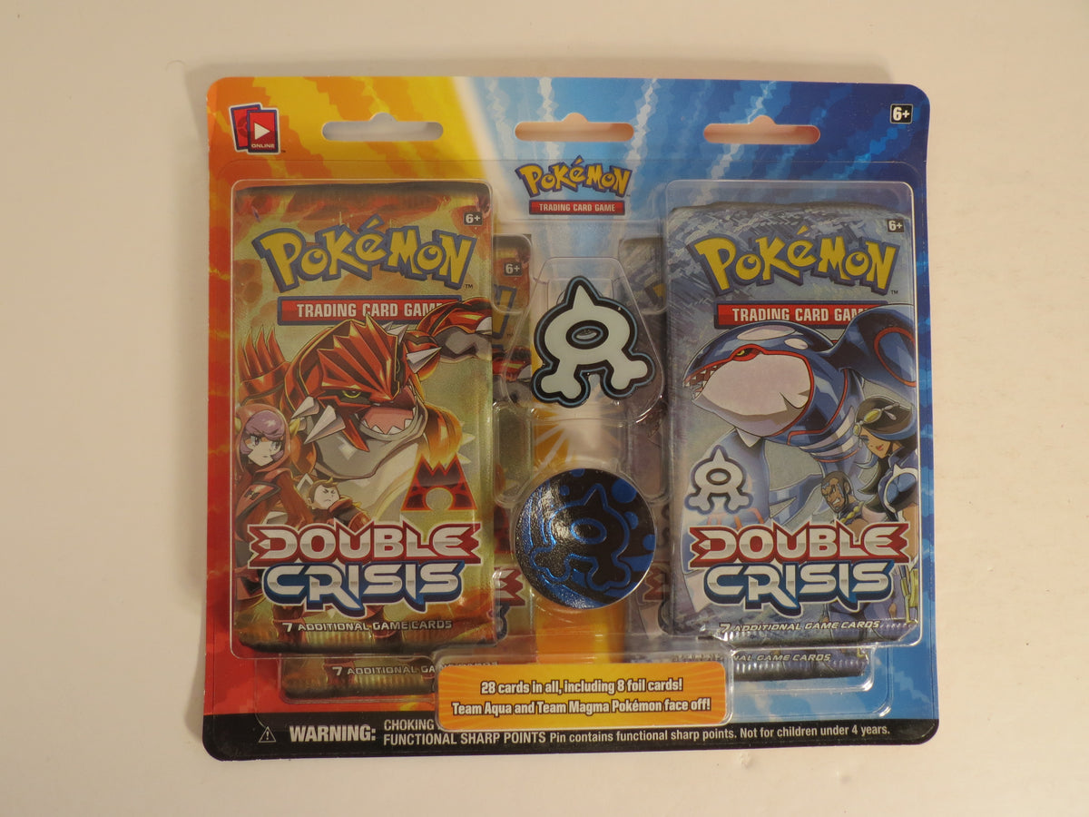 Double Crisis Team Aqua Blister of 4 Booster Packs Pokemon