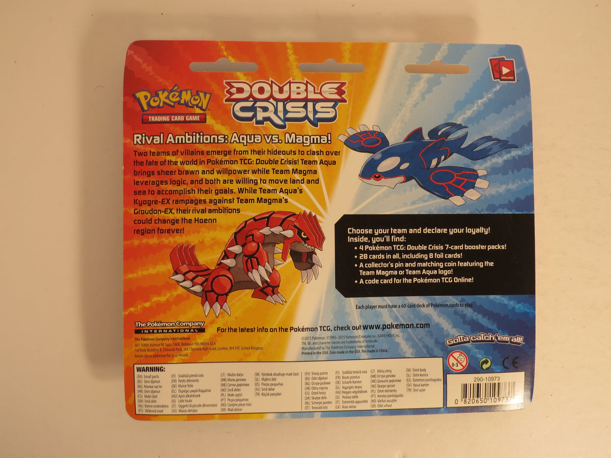 Double Crisis Team Aqua Blister of 4 Booster Packs Pokemon