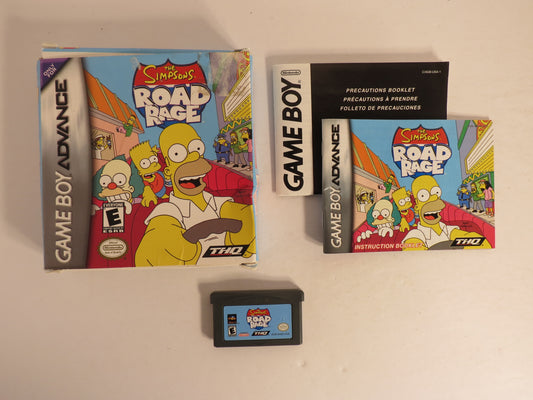 The Simpsons Road Rage Nintendo GBA Gameboy Advance Game CIB