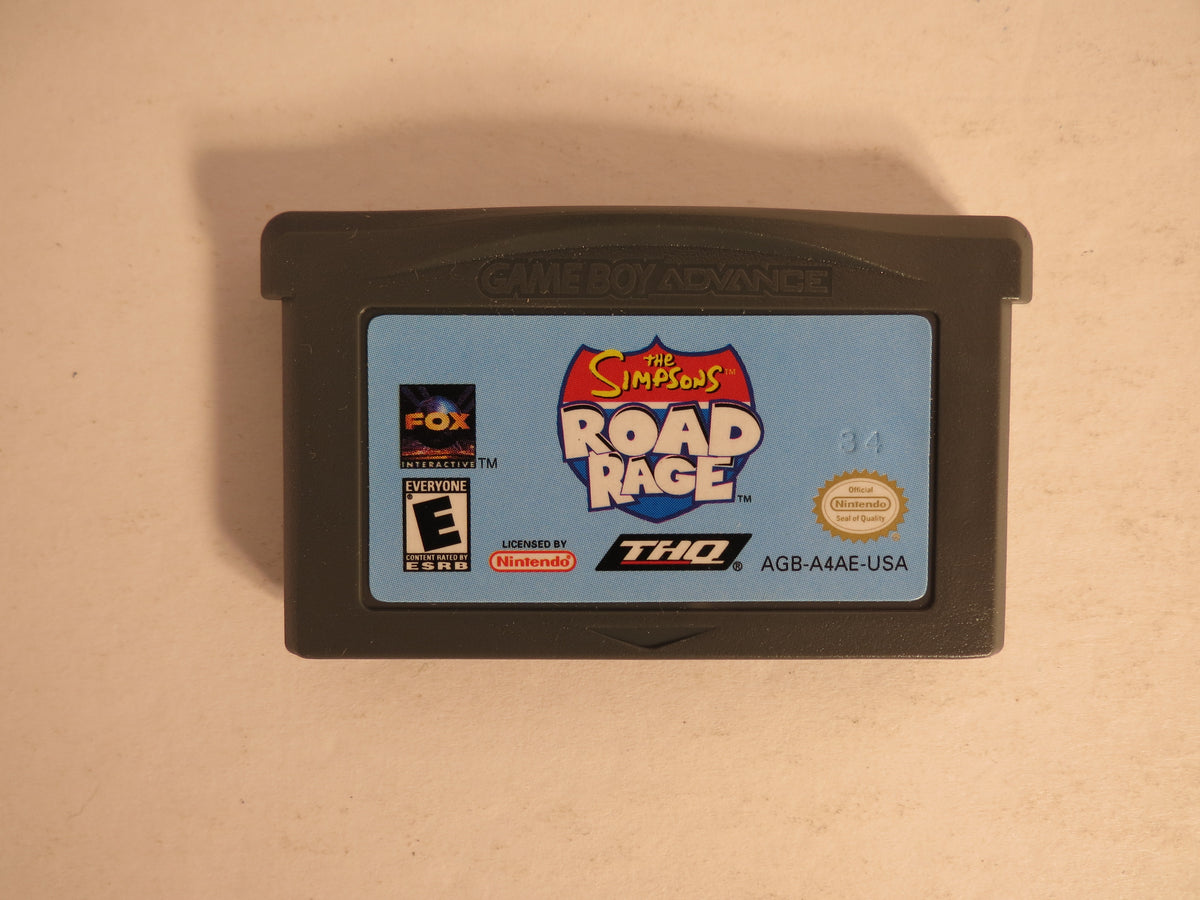 The Simpsons Road Rage Nintendo GBA Gameboy Advance Game CIB