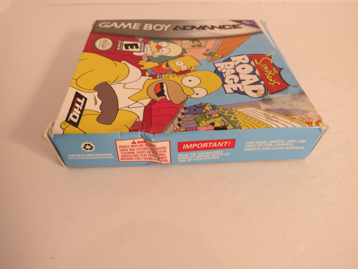 The Simpsons Road Rage Nintendo GBA Gameboy Advance Game CIB
