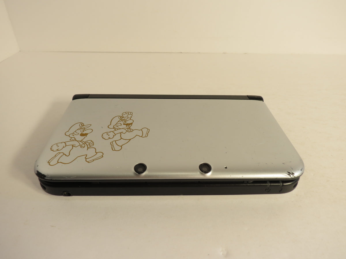 Mario & Luigi Dream Team Nintendo 3DS XL Console SPR-001 Silver & Black With Charger