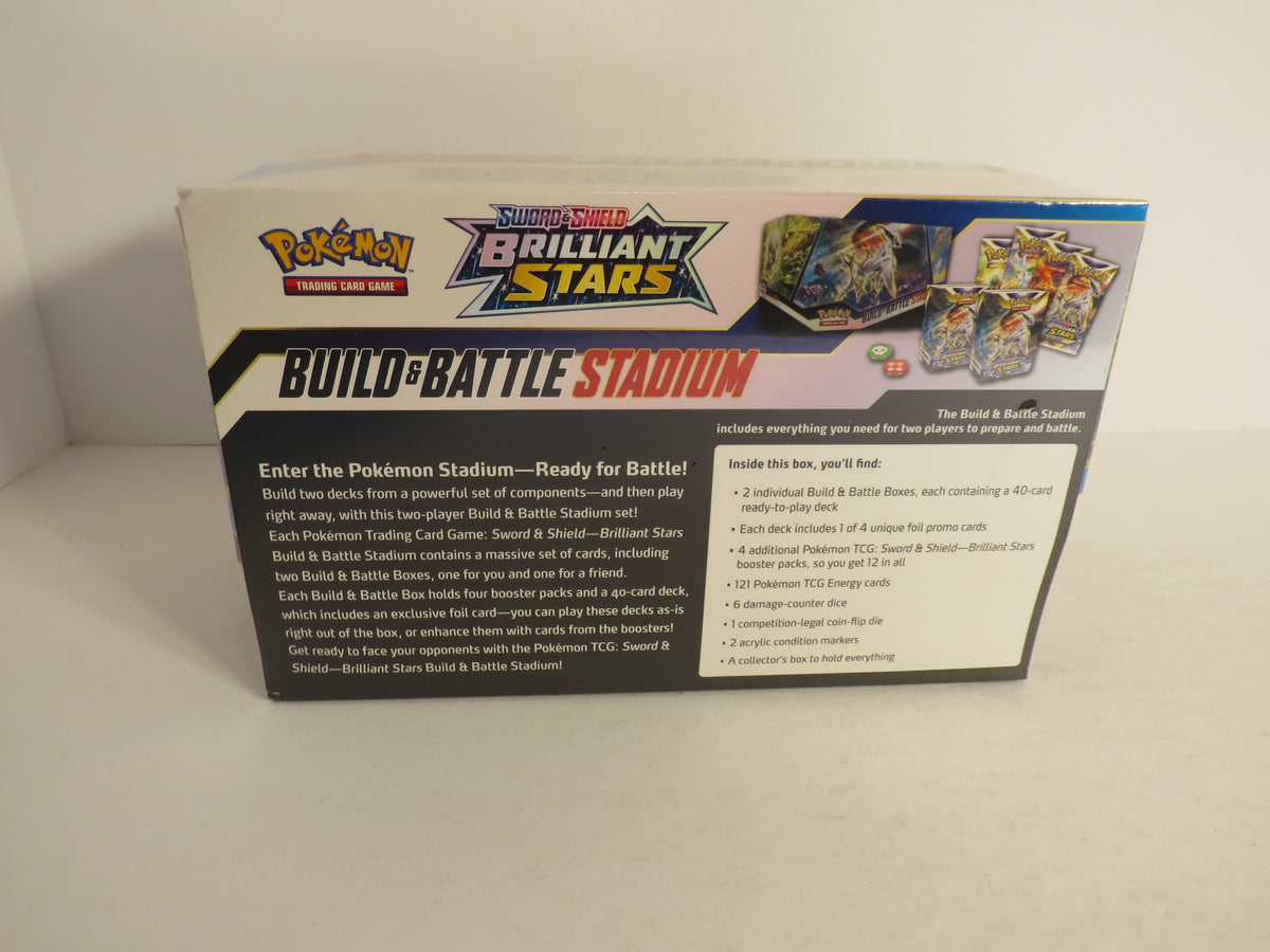 Sword & Shield Brilliant Stars Build and Battle Stadium Pokemon Sealed