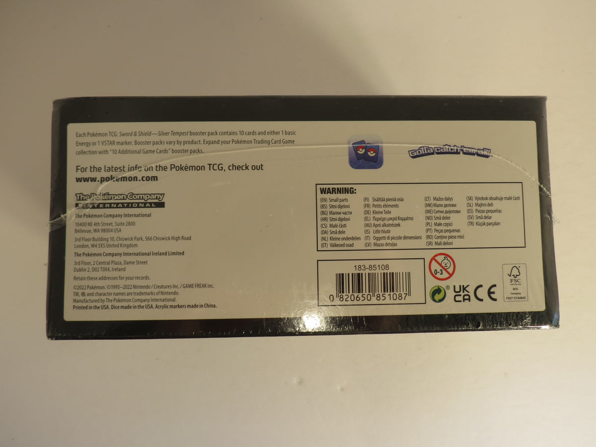 Sword & Shield Silver Tempest Build and Battle Stadium Pokemon Sealed
