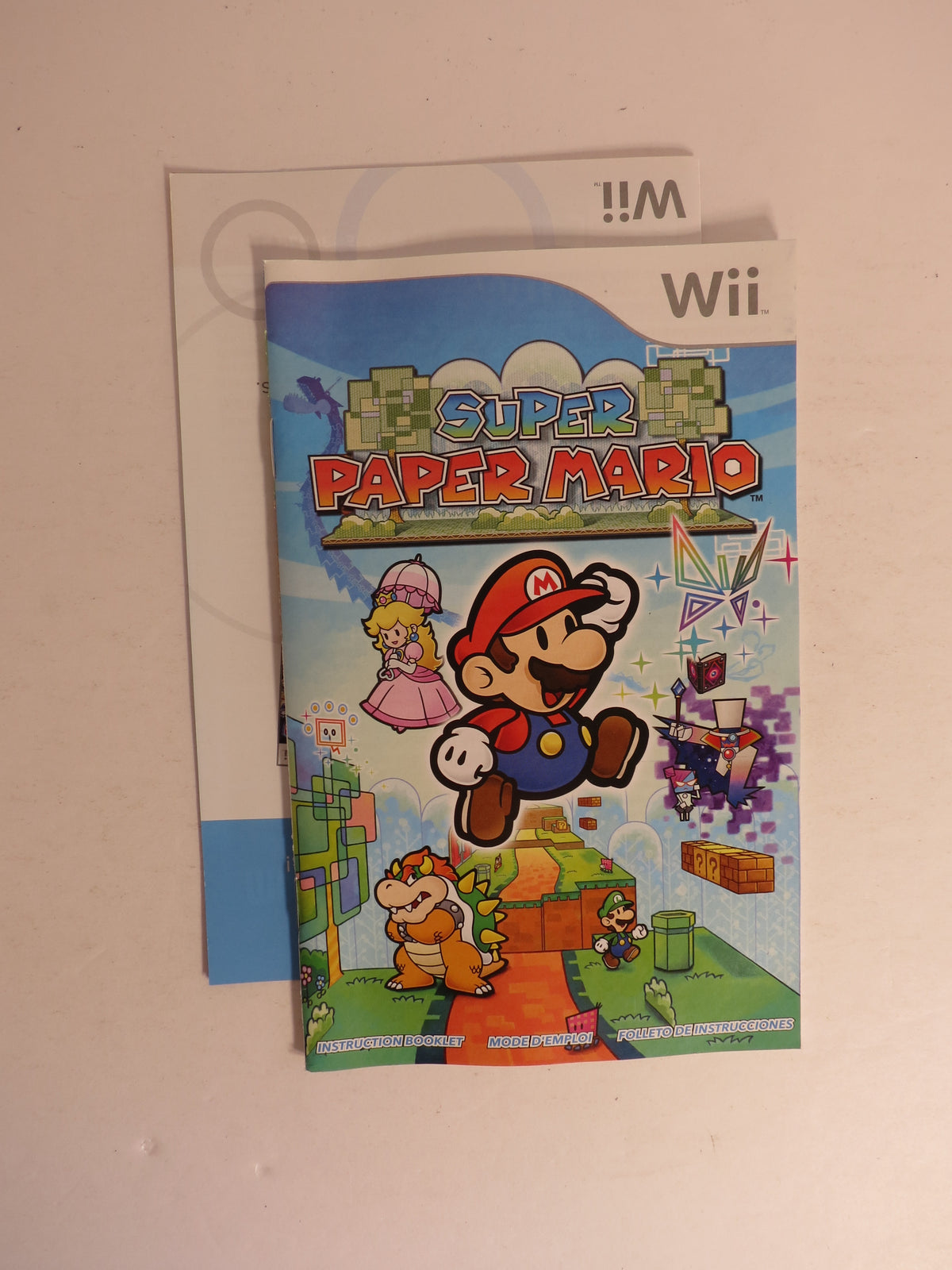 Super Paper Mario Nintendo Selects Wii Game CIB