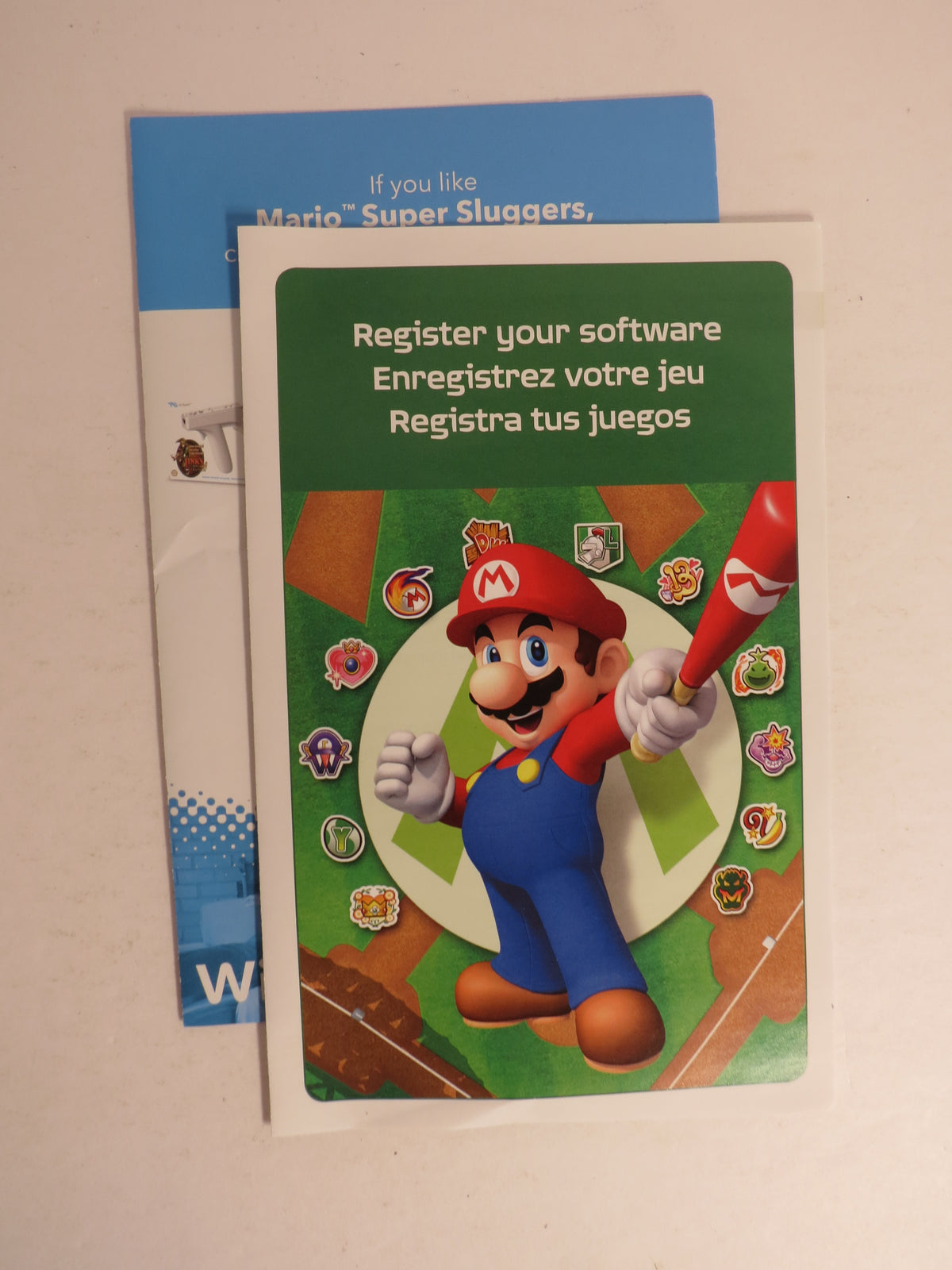 Mario Super Sluggers Nintendo Wii Game CB