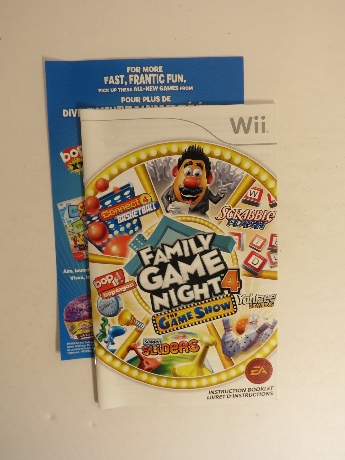 Hasbro Family Game Night 4: The Game Show Nintendo Wii Game CIB