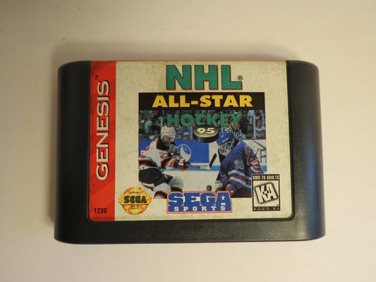 NHL All-Star Hockey 95 Sega Genesis Game