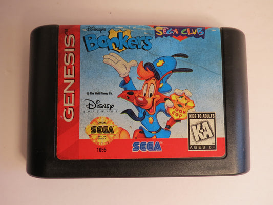 Disney's Bonkers Sega Club Sega Genesis Game