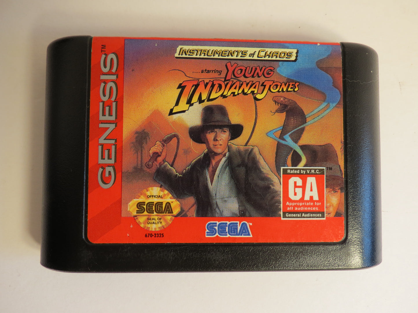 Instruments of Chaos Starring Young Indiana Jones Sega Genesis Game (Copy)