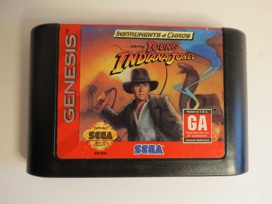 Instruments of Chaos Starring Young Indiana Jones Sega Genesis Game (Copy)