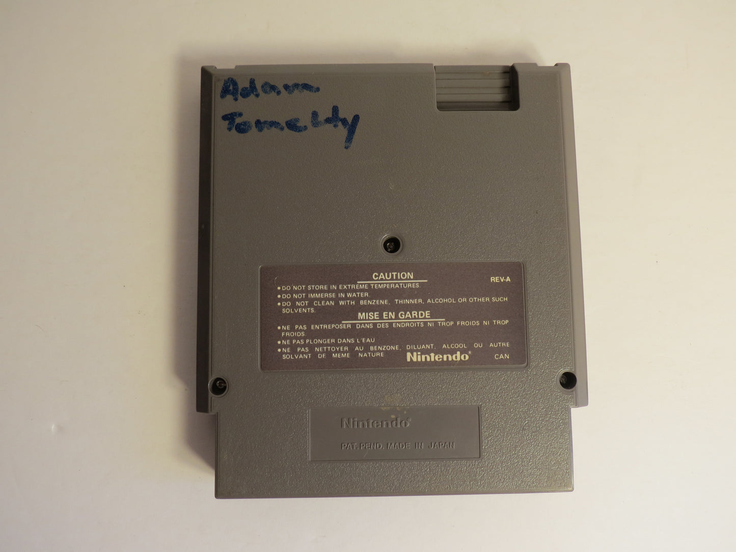 Tennis CAN Nintendo NES Game