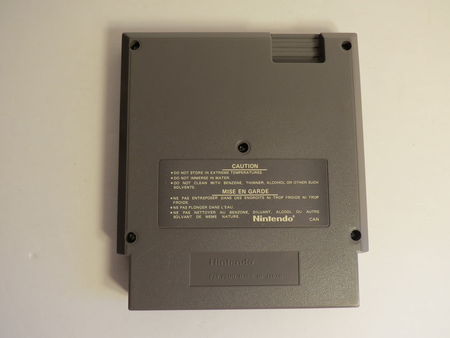 Kung Fu 5 Screw CAN Nintendo NES Game