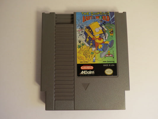 The Simpsons Bart vs the World Nintendo NES Game