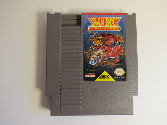 WURM Journey to the Center of the Earth Nintendo NES Game