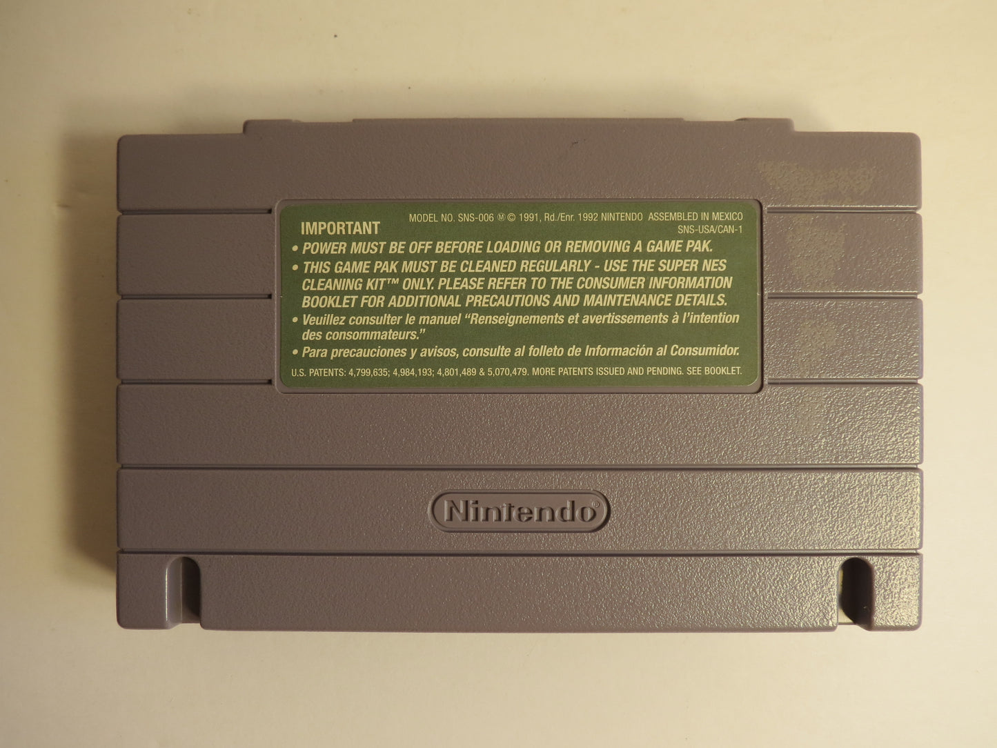 Pifall The Mayan Adventure Super Nintendo SNES Game