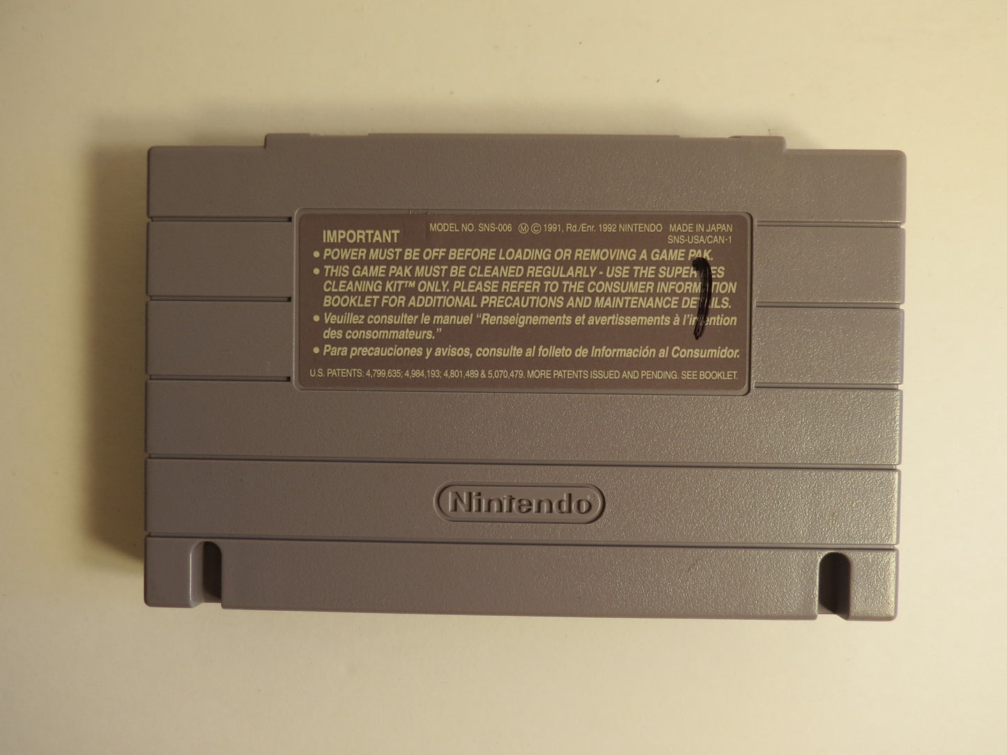 Tinstar Super Nintendo SNES Game