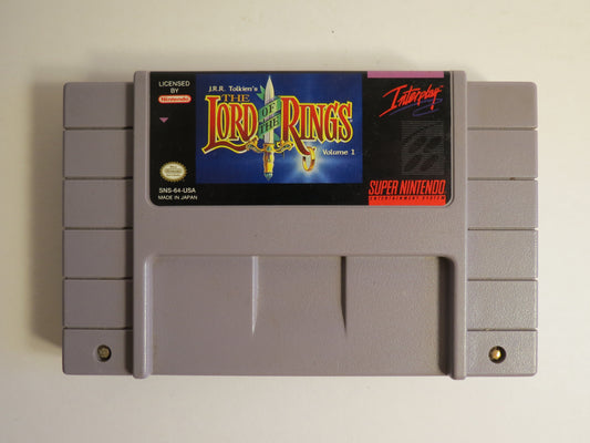 The Lord of the Rings Vol. 1 Super Nintendo SNES Game