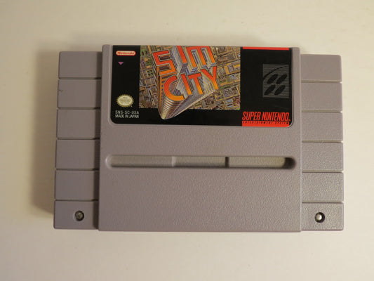 Sim City Super Nintendo SNES Game